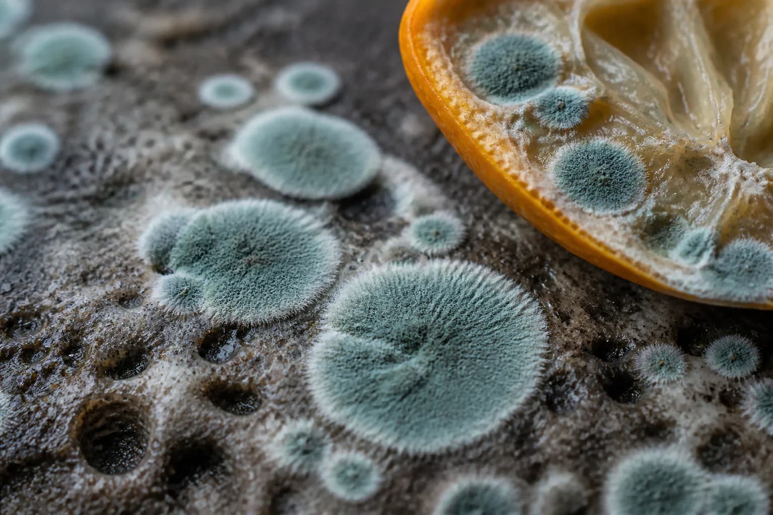 Penicillium field context; laboratory analysis is required for identification