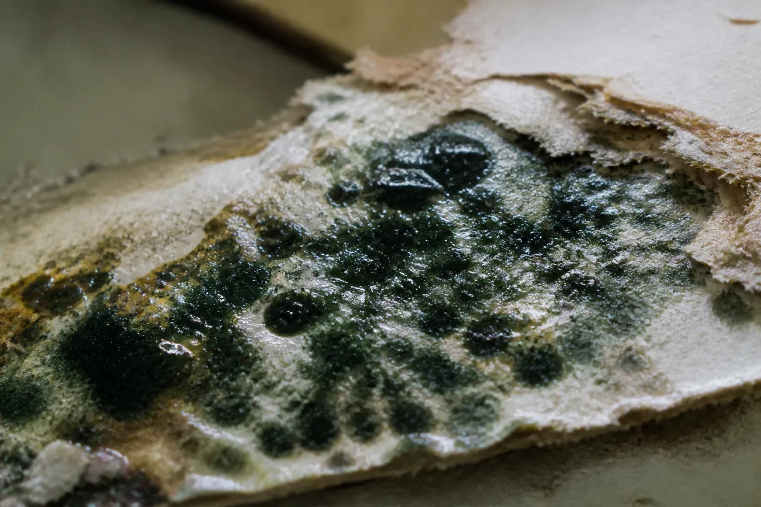 Stachybotrys field context; laboratory analysis is required for identification