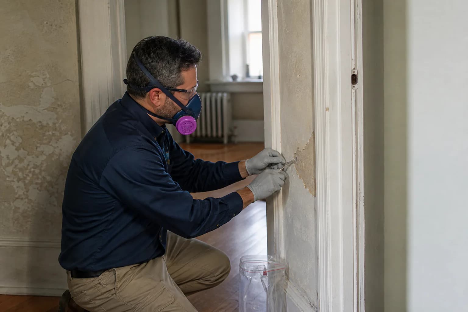 Why Property Owners Call Quest Testing for Asbestos Inspection in NYC, shown in a professional environmental inspection setting