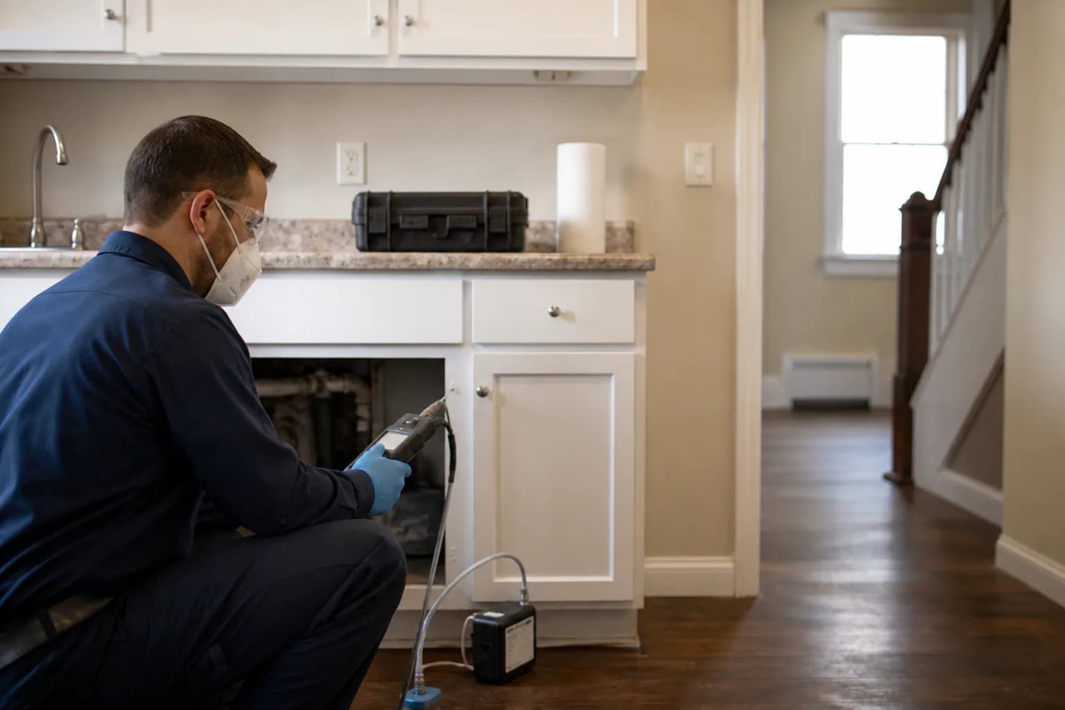 Why Fixed Gases Risks Are Particularly Relevant in Long Island, shown in a professional environmental inspection setting