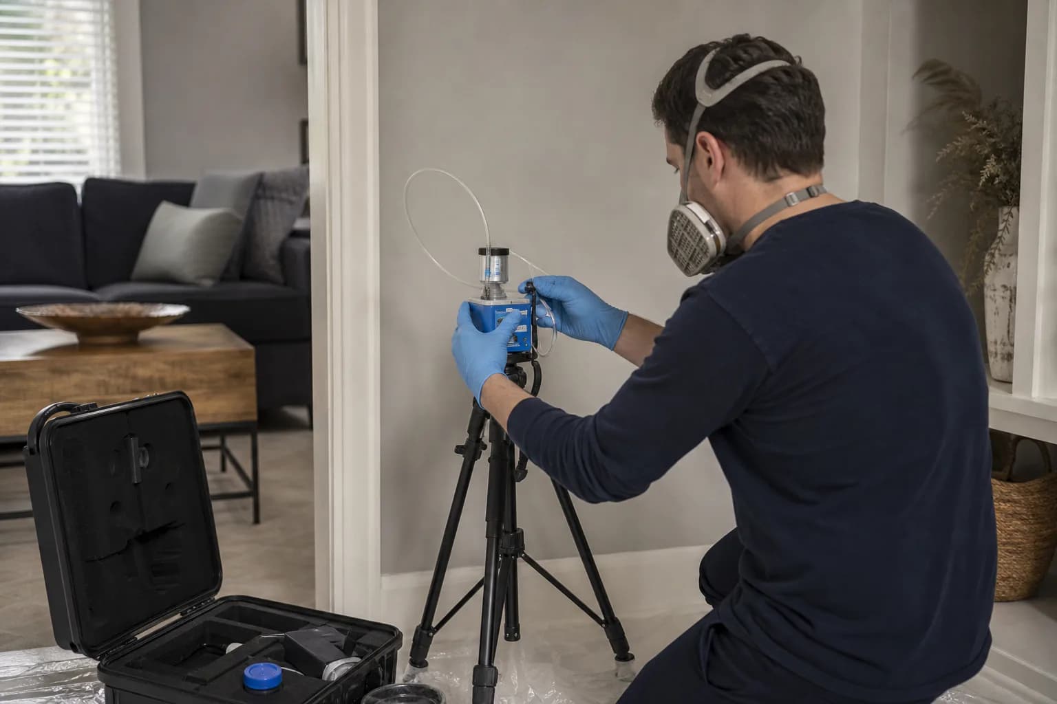 Why Hiring Quest Mold and Asbestos Testing is the Smartest Choice?, shown in a professional environmental inspection setting
