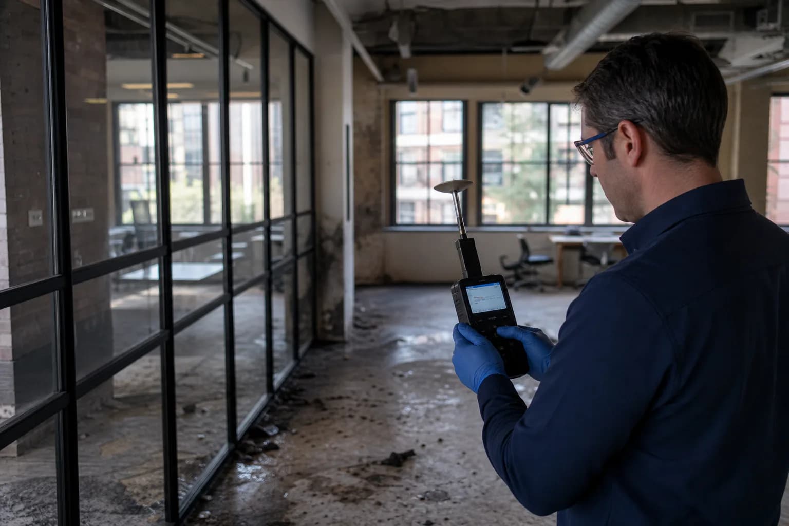 Health Risks That Do Not Show Up Right Away, shown in a professional environmental inspection setting